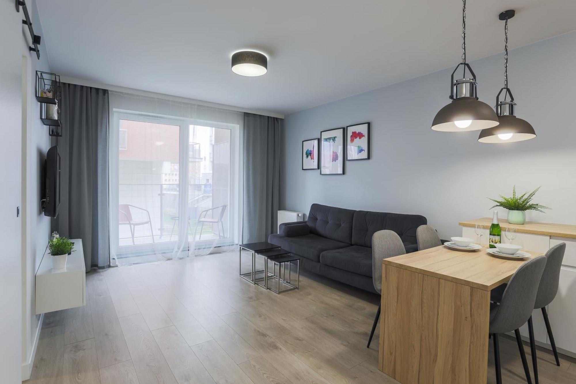 Apartament Gdansk Blisko Starego Miasta Z Widokiem Na Marine Exterior photo